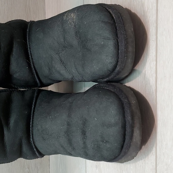 Sold Ugg Australia Women Classic Tall II Leather Sheepskin Boots shoes sz 10 - Picture 5 of 14